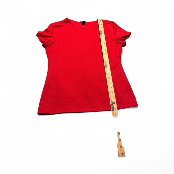 Halogen Red Tee With A Satin Feel Thick A‎ Great Basic Tee Size Med - Picture 5 of 6